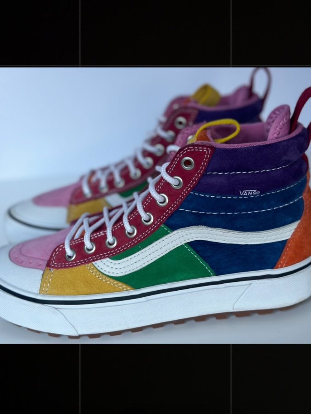 Vans Sk8-Hi MTE 2.0 DX Rainbow Suede 🌈 Pride High Top W9.5 M8